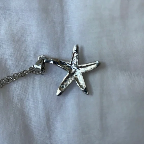 Crystal rhinestone Diamond STARFISH necklace charm pendant - Picture 7 of 10